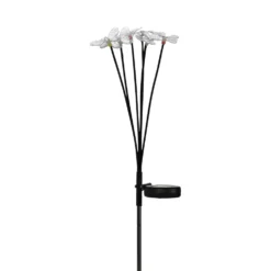 Lampada Solare Led da Giardino Multicolor a Forma di Libellule h72 cm
