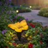 Lampada Solare Led da giardino Decorativa a Forma di Farfalla