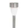 Lampada Solare Led da giardino in Acciaio Inox Effetto Fiamma Luce Calda