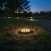 Lampada Solare LED da giardino Luce Calda diametro 6,5 cm