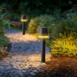Lampada Solare Led da giardino con picchetto h46,3 cm