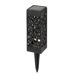 Lampada Solare LED da giardino con Picchetto Estendibile Luce Calda h37/28 cm