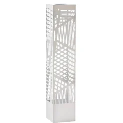 Lampada Solare Led da giardino in metallo Bianca h100 cm