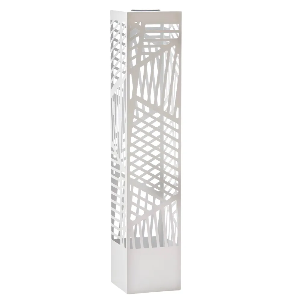 Lampada Solare Led da giardino in metallo Bianca h100 cm