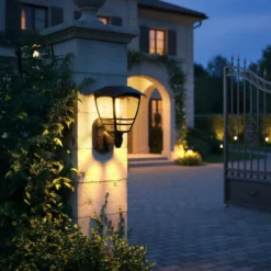 Lampada Solare LED da parete Luce Calda h20,7 cm