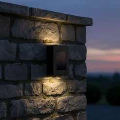 Lampada Solare LED da Parete Luce Calda h10 cm