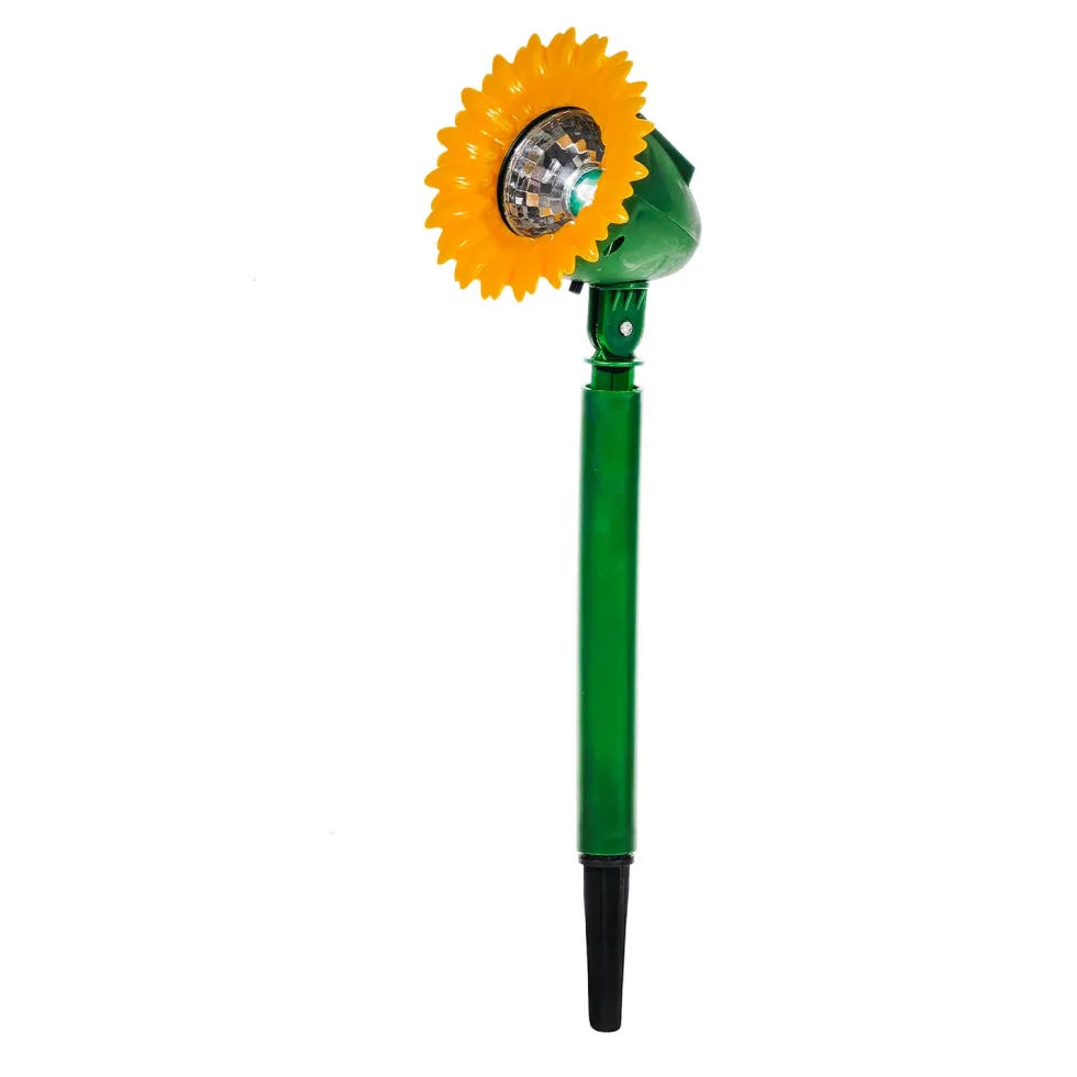 Lampada Solare LED Decorativa a Fiore Luce Calda h36 cm