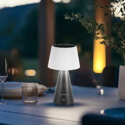 Lampada Solare Led Dimmerabile Touch System Zelica Black