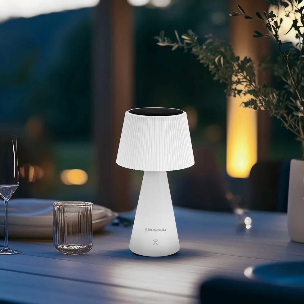 Lampada Solare Led Dimmerabile Touch System Zelica White