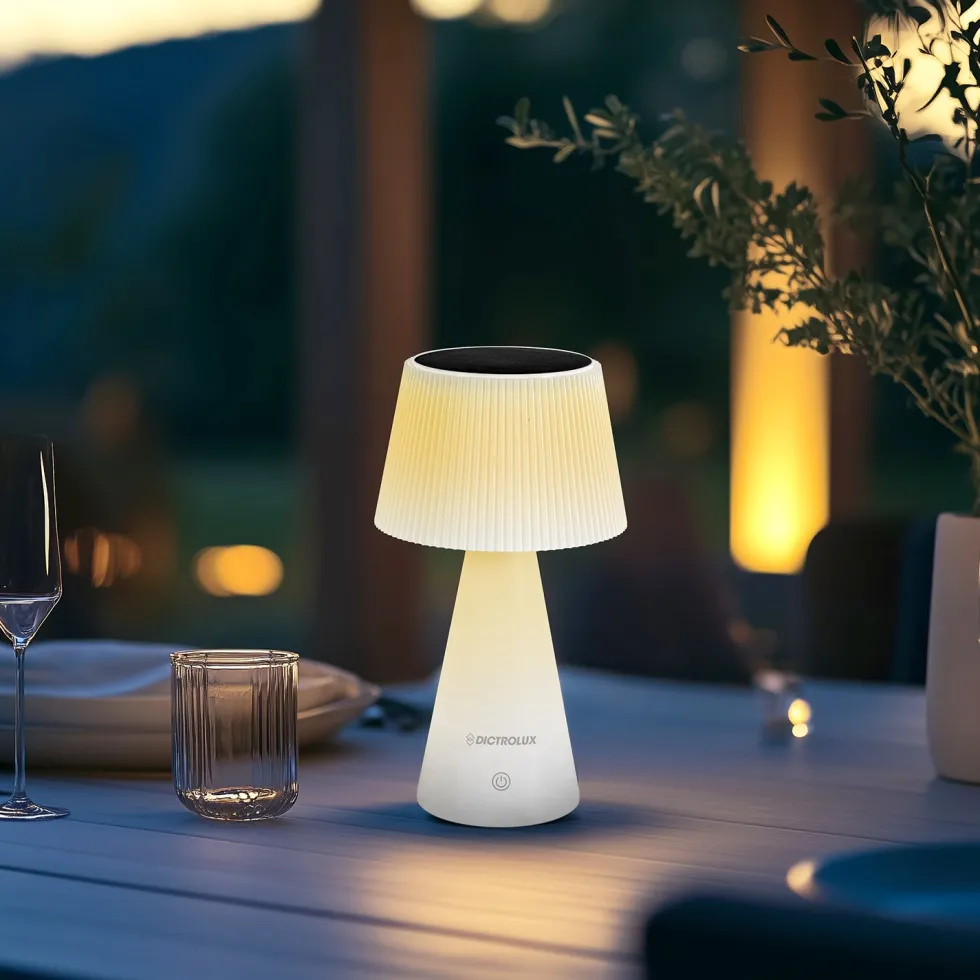 Lampada Solare Led Dimmerabile Touch System Zelica White