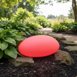 Lampada Solare Led Multicolor da esterno con telecomando MooNy 40x30 cm