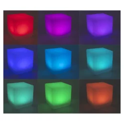 Lampada Solare Led Multicolor da esterno con telecomando MooNy 20x20 cm