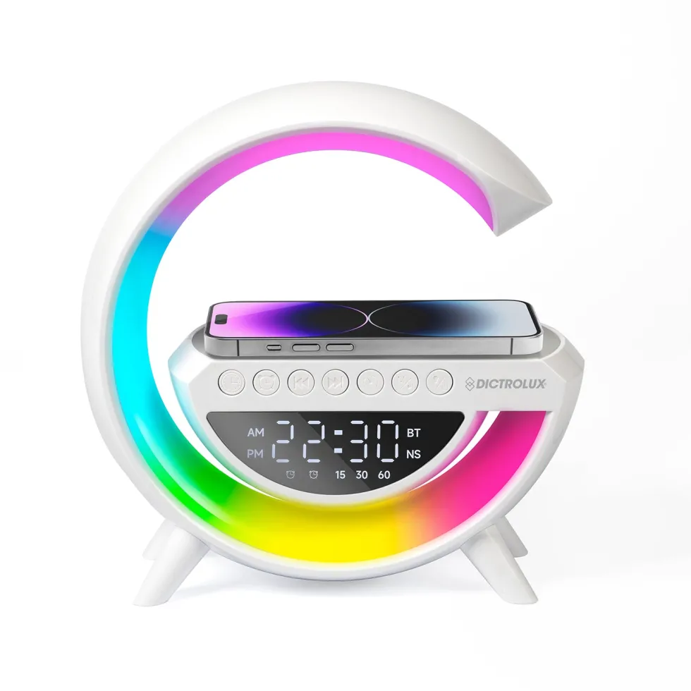 Lampada Speaker Bluetooth Medea con Ricarica Wireless 8 in 1 W-2307 10 Watt