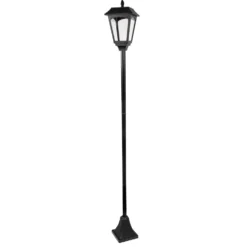 Lampione LED Solare 2 in 1 da Giardino Luce Calda con Base e Picchetto