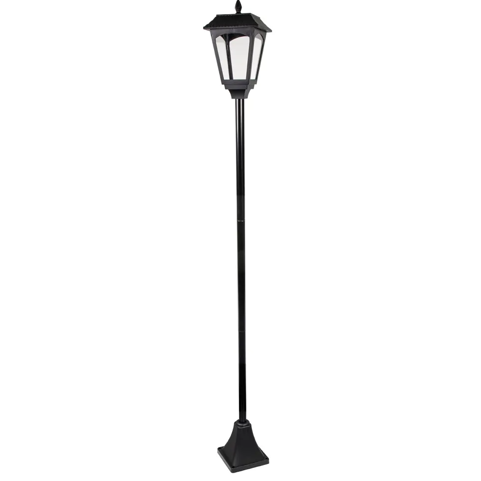 Lampione LED Solare 2 in 1 da Giardino Luce Calda con Base e Picchetto