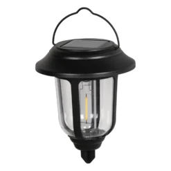 Lanterna Solare LED da giardino con Supporto a parete Luce Calda h15/18 cm
