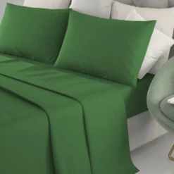 Lenzuola Completo letto Matrimoniale Marta Verde 250x290 cm