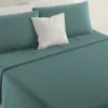 Lenzuola Completo Letto 1 Piazza e mezza Marta Verde Petrolio 185x290 cm