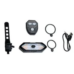 Luce Posteriore Bici con Freccia e Faro LED