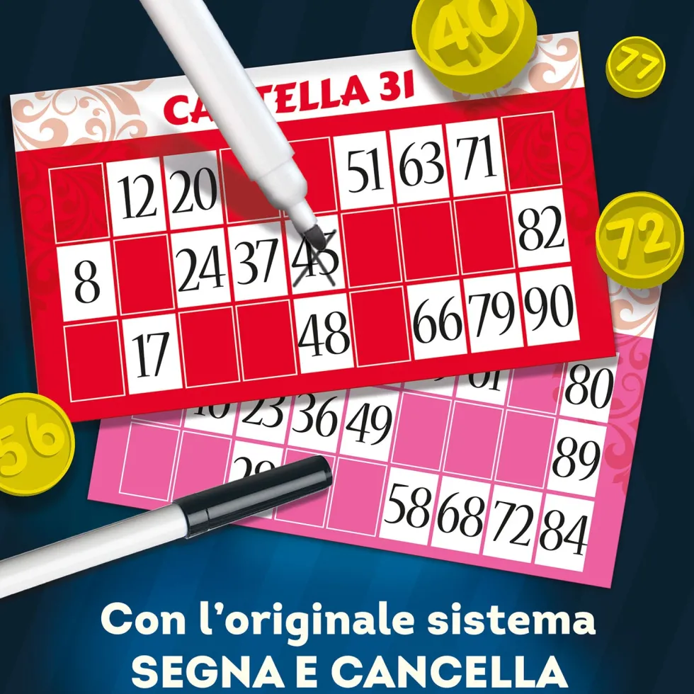 Ludoteca Tombola Segna e Cancella 48 Cartelle