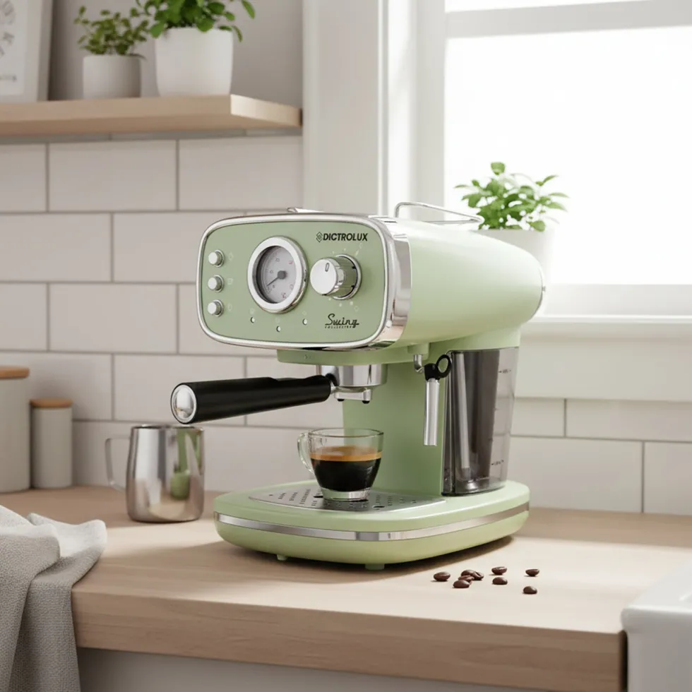 Macchina da Caffè DX-5018 Verde Swing Collection 1100 Watt