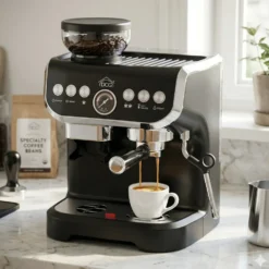 Macchina da caffè Espresso Espresso ES6519 con Macinacaffè Integrato 1450 Watt