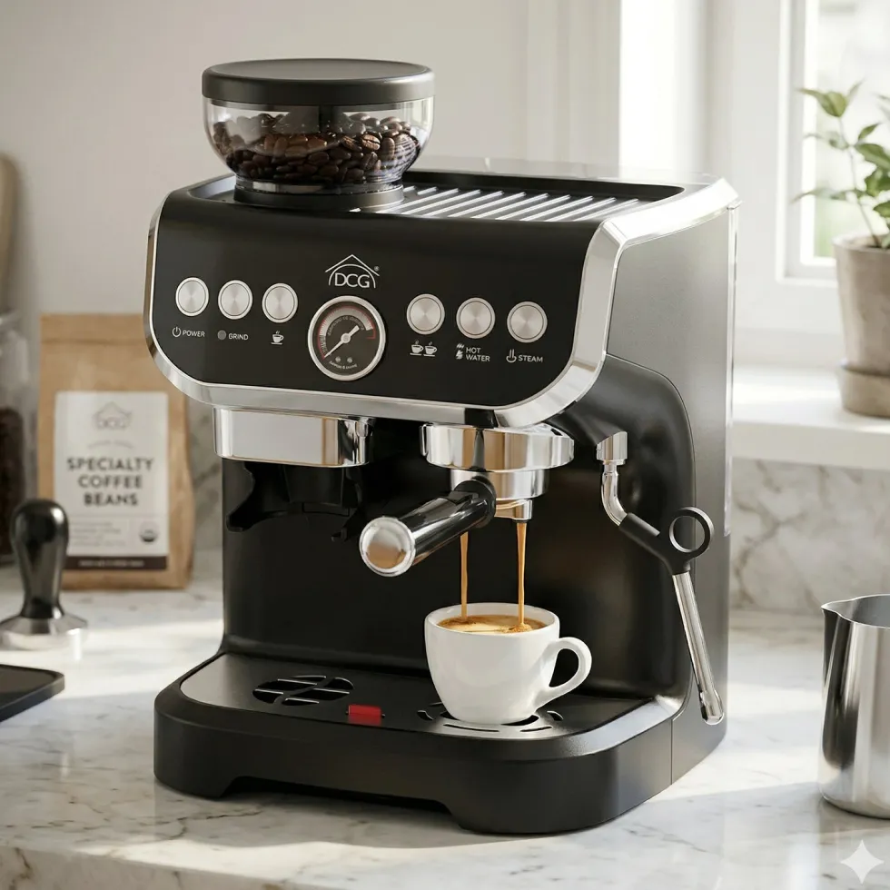 Macchina da caffè Espresso Espresso ES6519 con Macinacaffè Integrato 1450 Watt