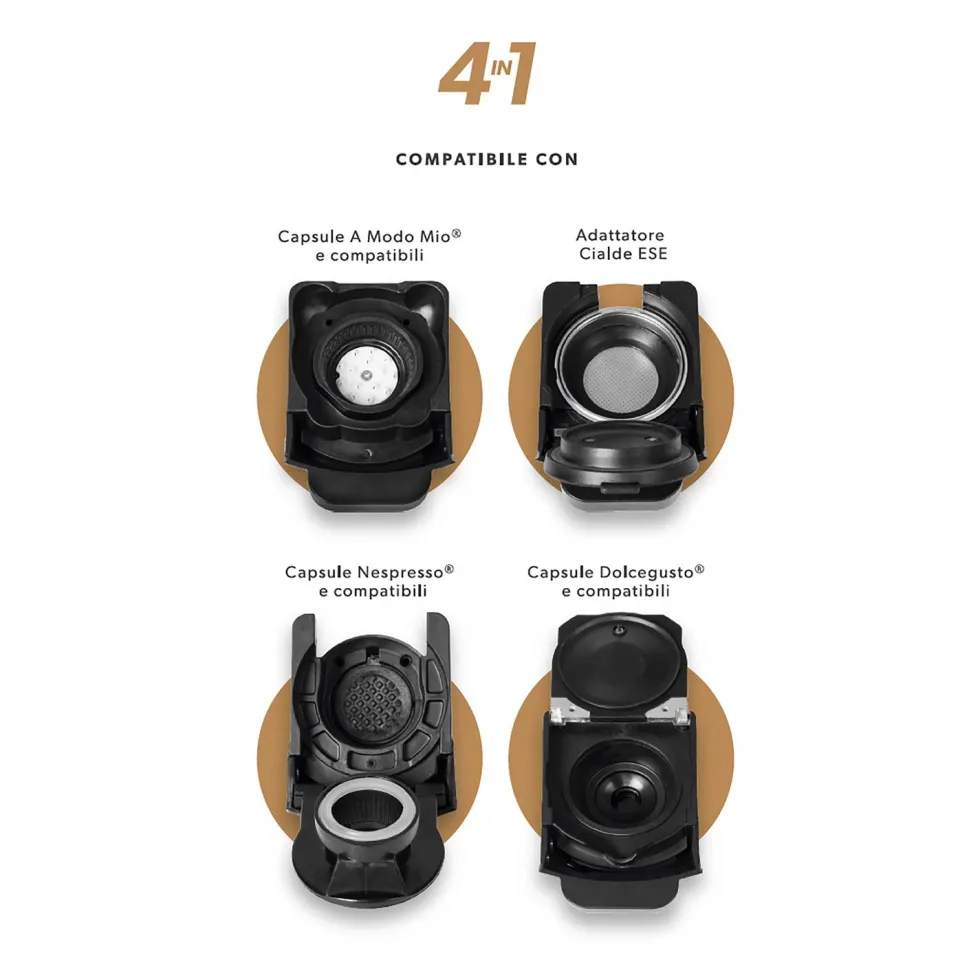 Macchina da caffè 4 in 1 Alice Express 1450 Watt
