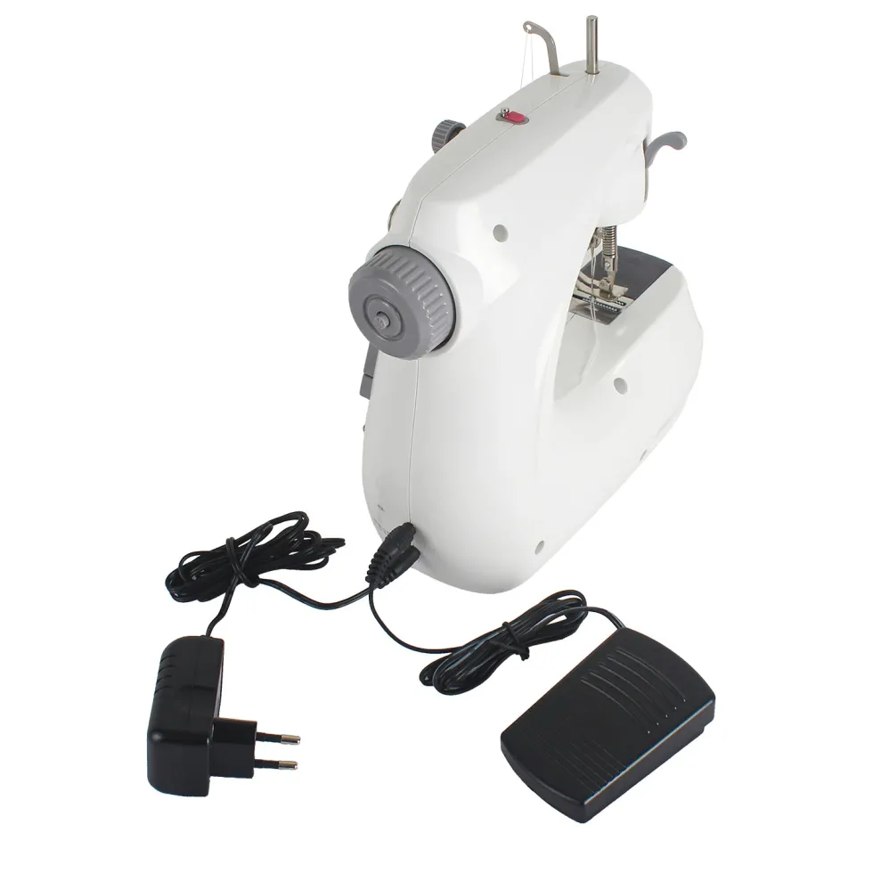 Macchina da Cucire Mini Portatile Isabel FHSM-268 con Pedale e Doppio Punto