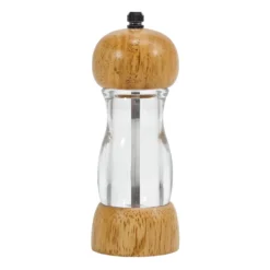 Macina Sale e Pepe in Legno con Macina in Ceramica h16,5 cm diametro 6 cm