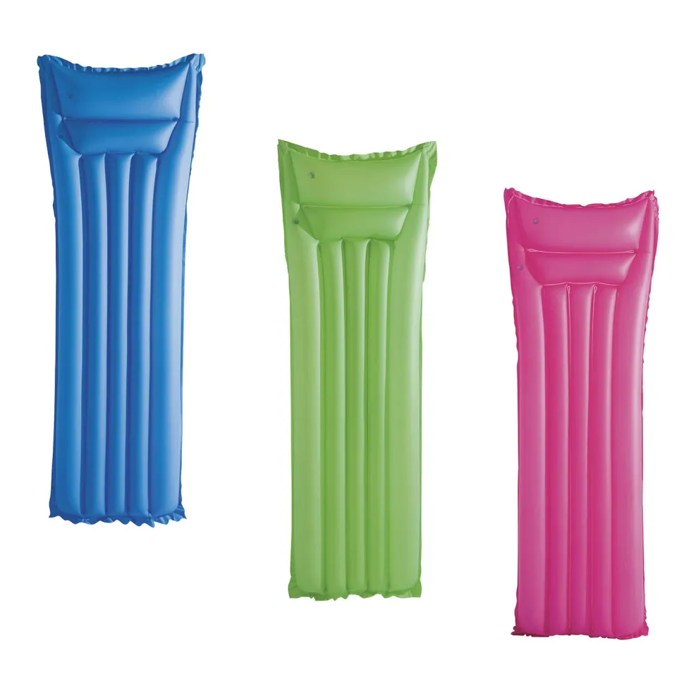 Materassino Gonfiabile Summer Colors con Cuscino Integrato 183x69 cm