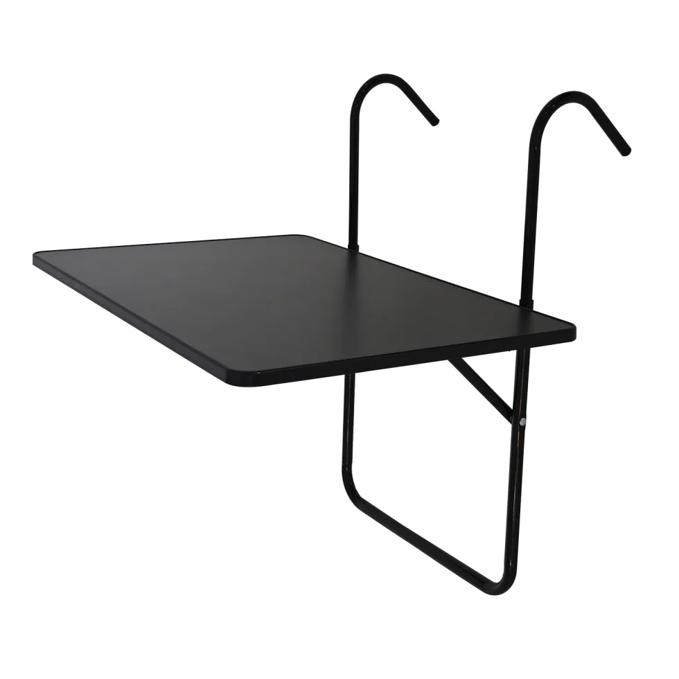 Mensola da Balcone Richiudibile in Acciaio Antracite 60x40