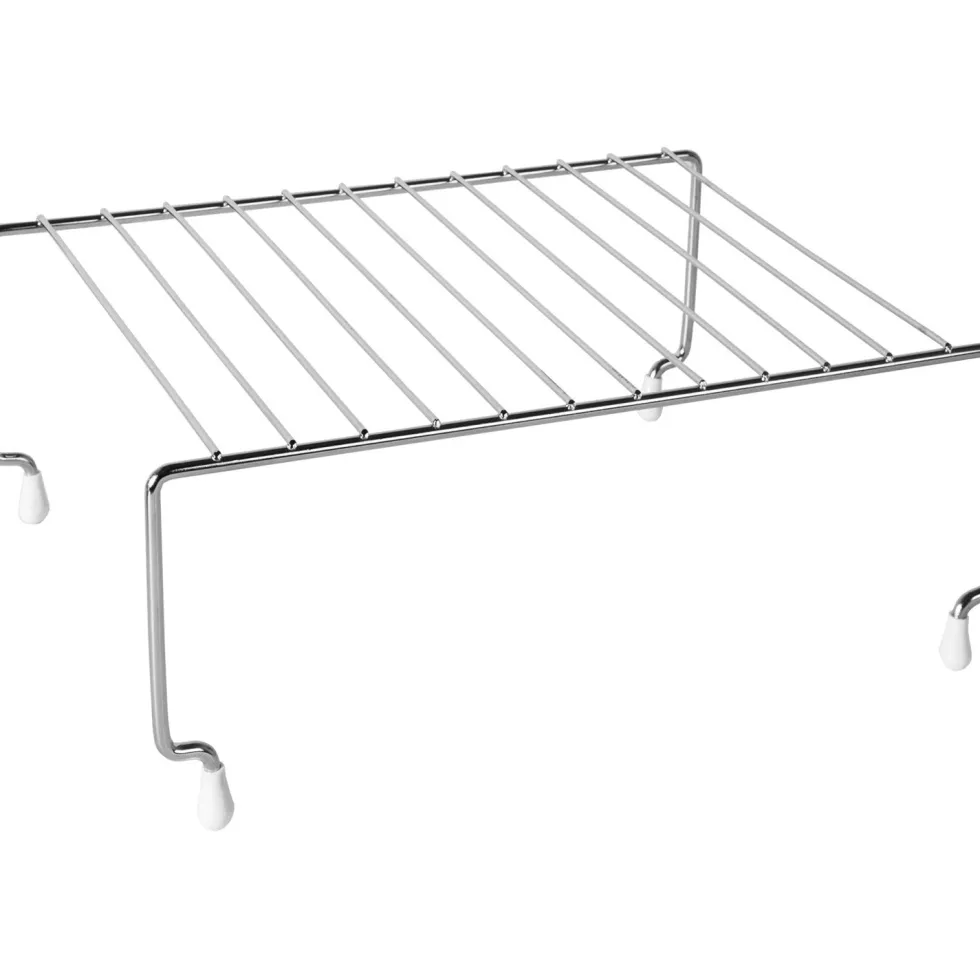 Mensola stand in metallo cromato