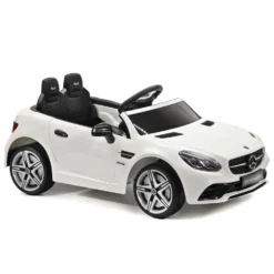 Mercedes-Benz SLC300 Auto Elettrica per Bambini Bianca con Radiocomando 3+ Anni