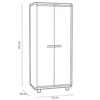 Mobile Alto Multiuso Portascope in PVC con 4 Ripiani Linea Easy Iceline