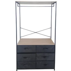 Mobile 6 cassetti con appendiabiti Linea Colmar h167x100x40 cm