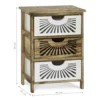 Mobiletto Multiuso 3 cassetti Legno di Paulownia Linea Woodhandy