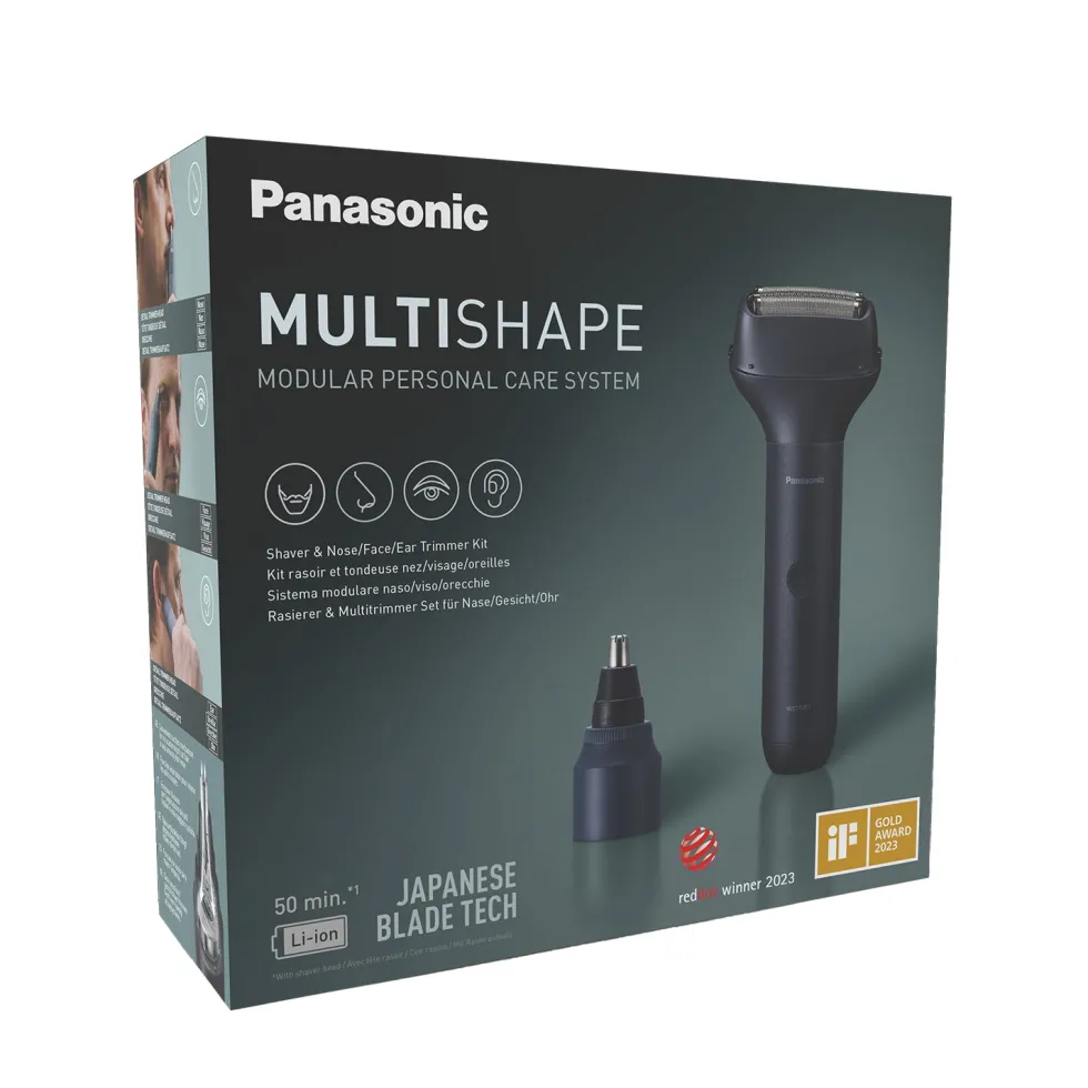 Multishape XShape Junior con testina rasoio elettrico e rifinitore per naso e orecchie