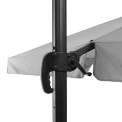 Ombrellone a Lampada con flap telo grigio 3x4 metri