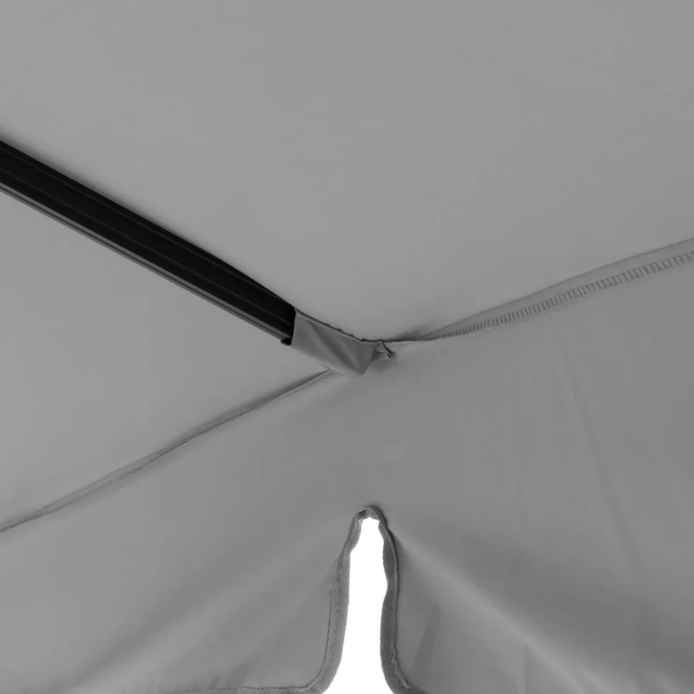 Ombrellone a Lampada con flap telo grigio 3x4 metri