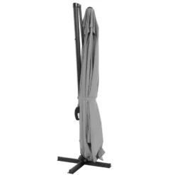 Ombrellone a Lampada con flap telo grigio 3x4 metri