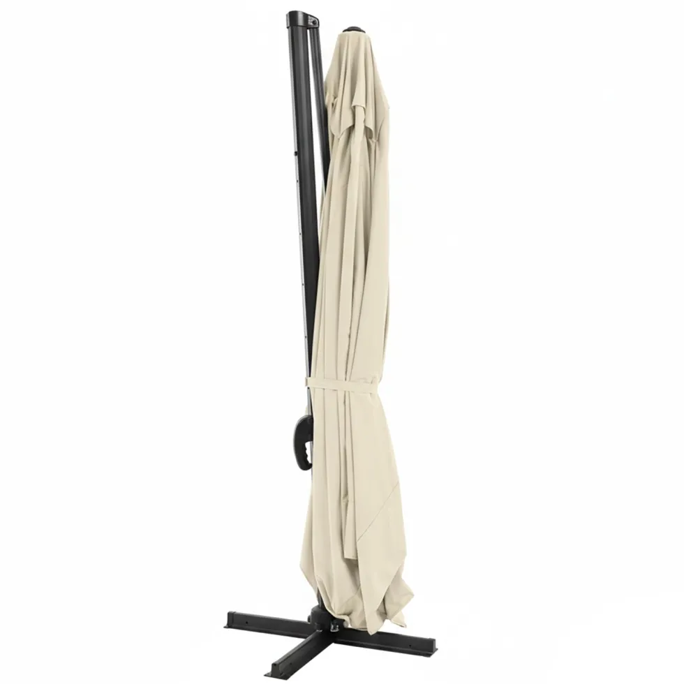 Ombrellone a Lampada con flap telo Ècru 3x4 metri