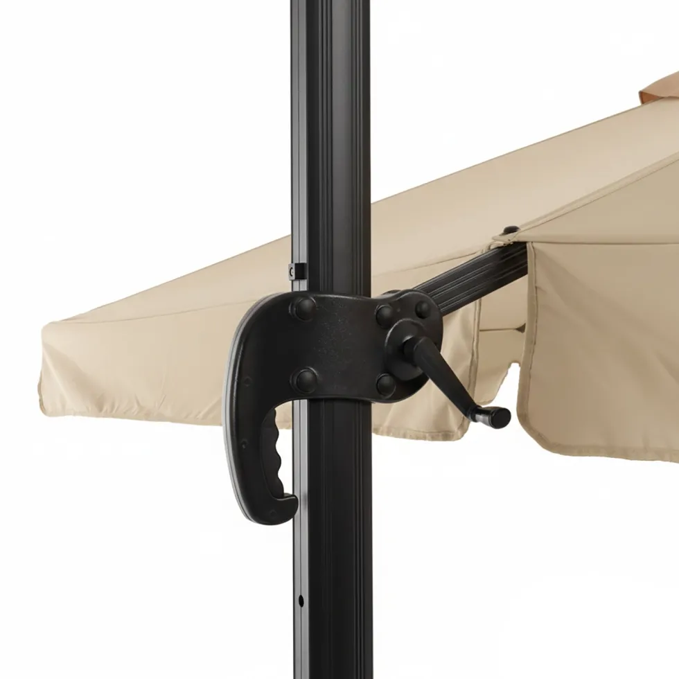 Ombrellone a Lampada con flap telo Ècru 3x4 metri