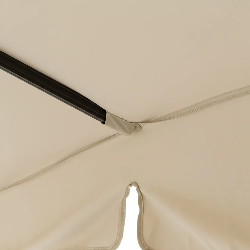 Ombrellone a Lampada con flap telo Ècru 3x4 metri