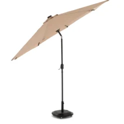 Ombrellone da giardino con 32 LED e Pannello Solare Camel diametro 3 metri