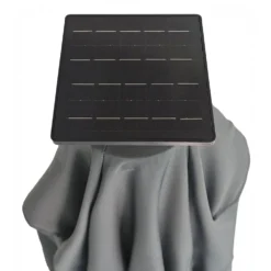 Ombrellone da giardino con LED e Pannello Solare Grigio 3x4 metri