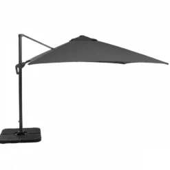 Ombrellone da giardino con LED e Pannello Solare Grigio 3x4 metri