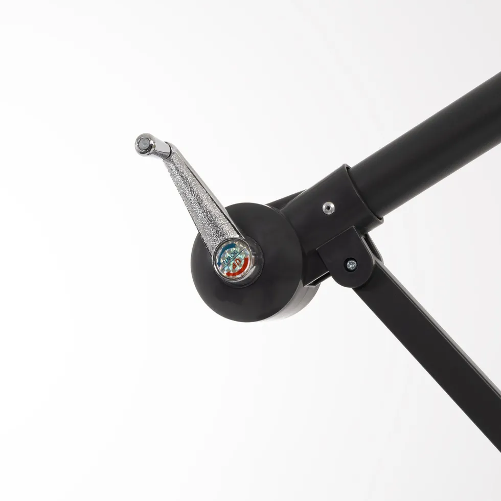 Ombrellone da giardino Decentrato con 32 LED e Pannello Solare Camel diametro 3 metri