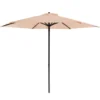 Ombrellone da giardino in Acciaio Tessuto Camel Idrorepellente
