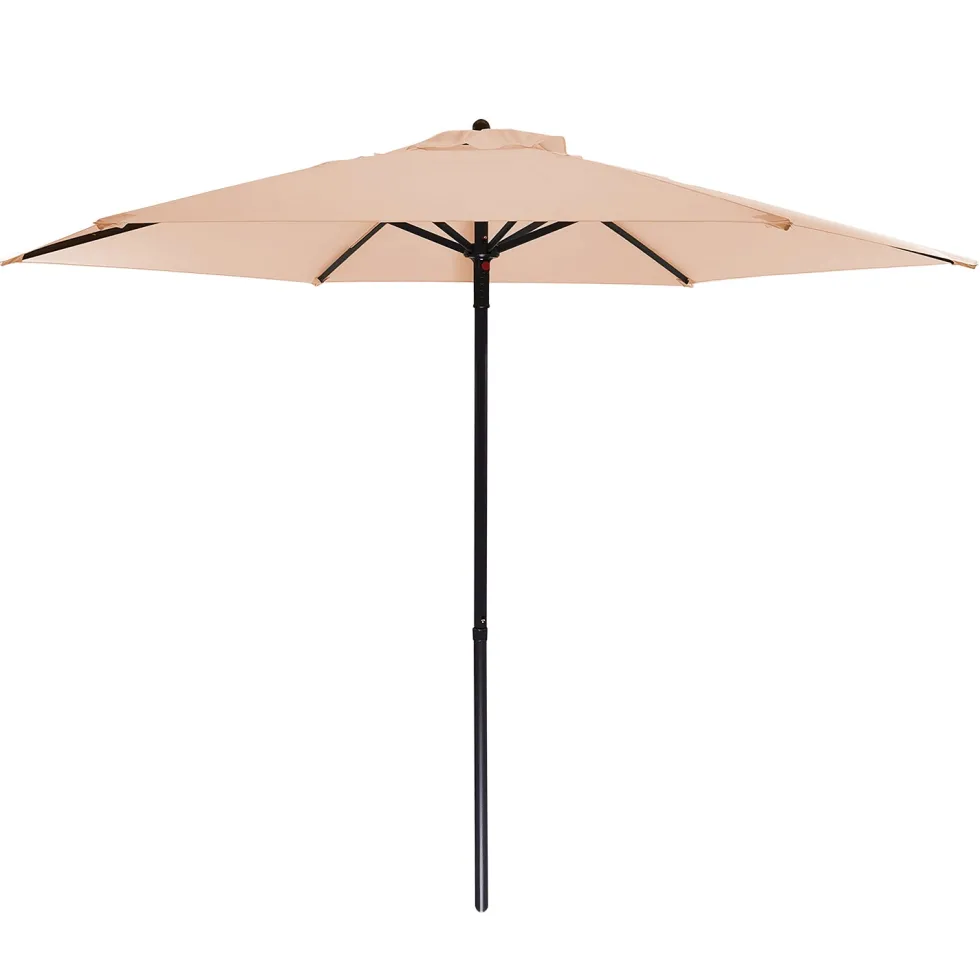 Ombrellone da giardino in Acciaio Tessuto Camel Idrorepellente